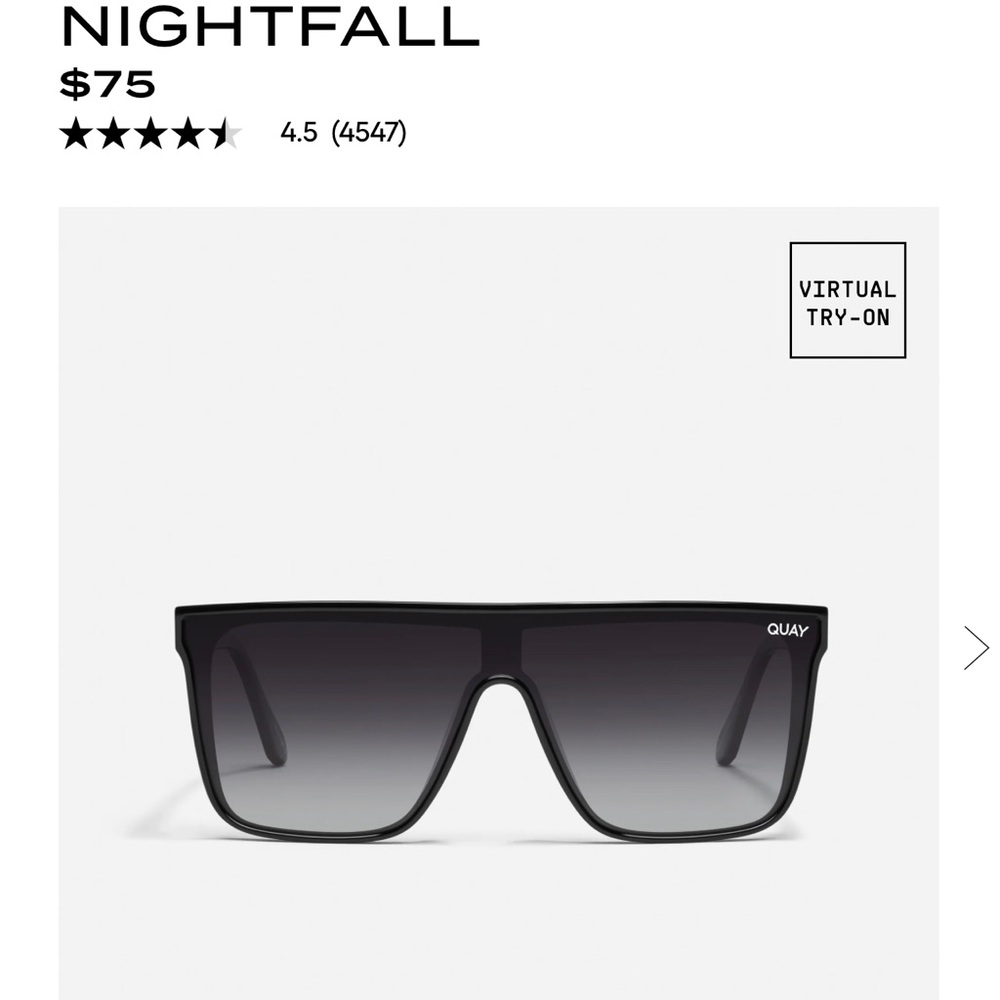 Quay nightfall sunglasses with case